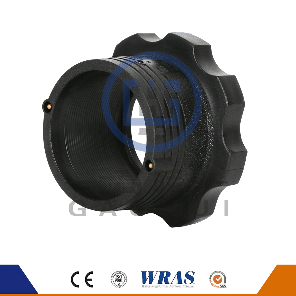 HDPE Molded Electro Fusion Stub Flange Stub End Flange Adapter untuk Bekalan Air