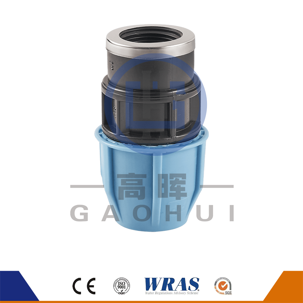 Kepala pusingan pp coupler wanita p-018