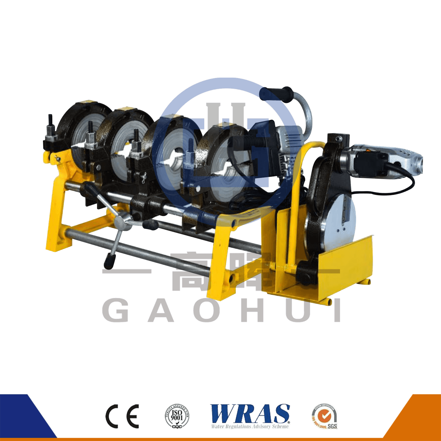 Paip HDPE Manual Plastik Plastik Fusion Mesin Kimpalan GF-160-4m/GF-200-4m