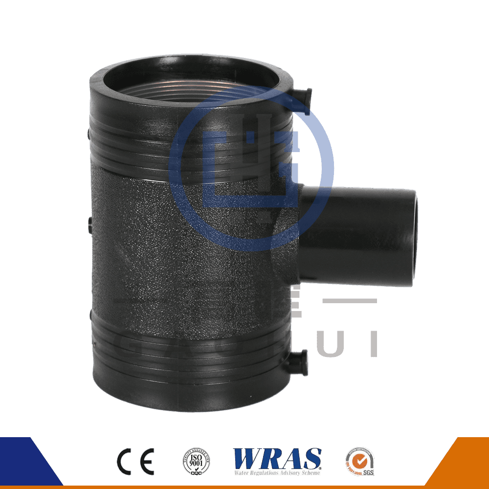 HDPE Fusion Electro Fusion Mengurangkan Tee Tee Reducer untuk Bekalan Air