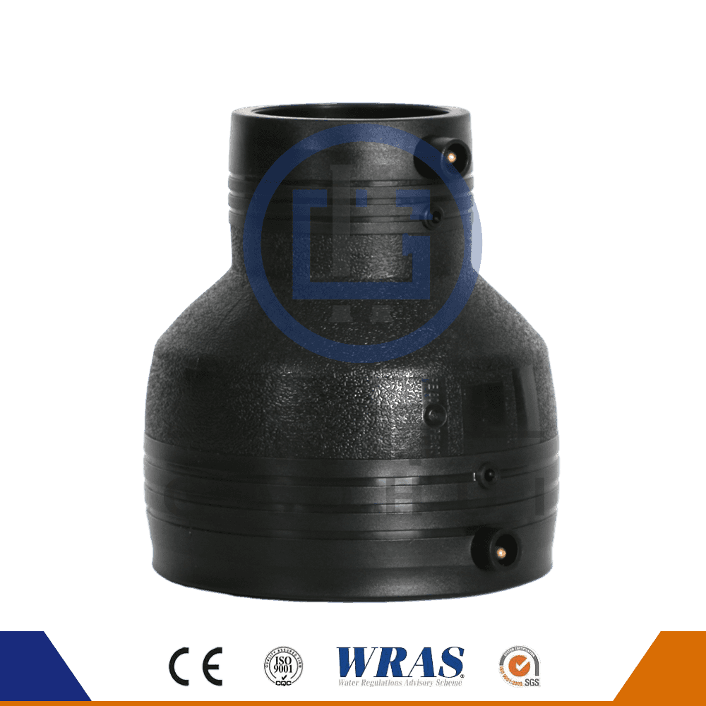 HDPE Molded Electrofusion Mengurangkan Gandingan Reducer Coupler untuk Bekalan Air