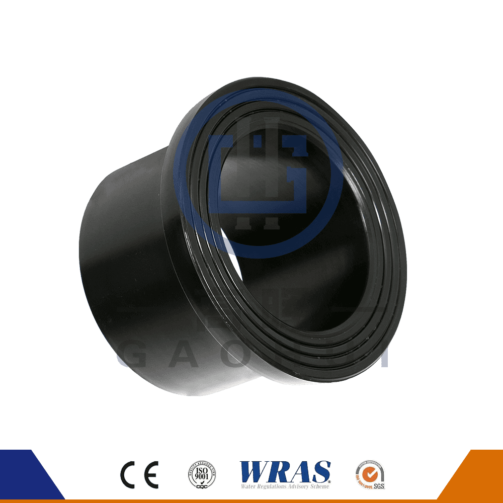 HDPE Molded Butt Fusion Flange Stub End untuk paip air