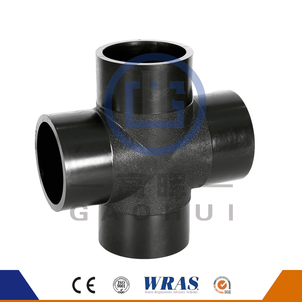 HDPE Butt Fusion Cross Tee Salib Sama untuk Paip Air